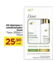 Carrefour Dove - kit shampoo + condicionador oferta