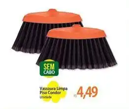Atacadão Condor - vassoura limpa piso oferta