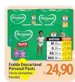 Atacadão Personal - fralda descartável pants oferta