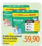 Atacadão Personal baby - fralda descartável oferta