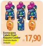 Atacadão Condor - escova para cabelo oval/raquete oferta