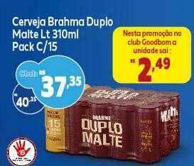 GoodBom Cerveja Brahma Duplo Malte Pack C 15 oferta