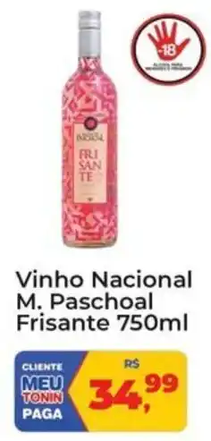 Tonin Superatacado Vinho Nacional M. Paschoal Frisante oferta
