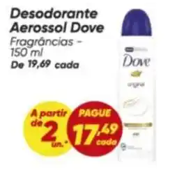 Dia Dove - desodorante aerossol oferta
