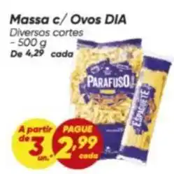 Dia Dia - massa c/ ovos oferta