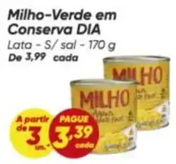 Dia Dia - milho-verde em conserva oferta