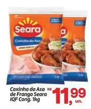 Fort Atacadista Seara - coxinha da asa de frango iqf cong oferta