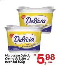 Fort Atacadista Delícia - margarina creme de leite c/ou s/sal oferta