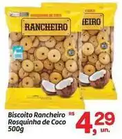 Fort Atacadista Rancheiro - biscoito rosquinha de coco oferta