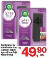 Fort Atacadista Bom - purificador de ambientes ar ar 250ml aparelho + refil fragrâncias oferta