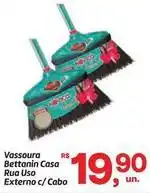 Fort Atacadista Bettanin - vassoura casa rua uso externo c/ cabo oferta