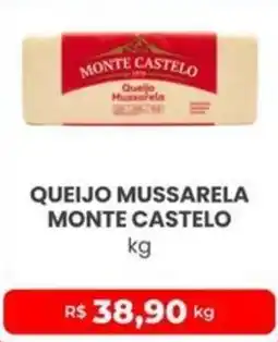 Higa Atacado Queijo mussarela monte castelo oferta