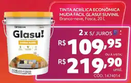 Telhanorte Tinta acrílica econômica muda fácil glasu! suvinil branco-neve, fosca oferta