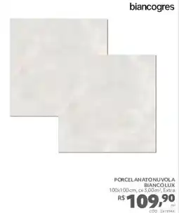 Telhanorte Porcelanato nuvola biancolux oferta