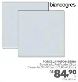 Telhanorte Porcelanato nebbia oferta
