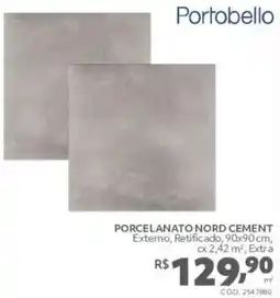 Telhanorte Porcelanato nord cement oferta