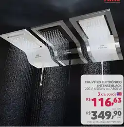 Telhanorte Chuveiro eletrônico intense black oferta