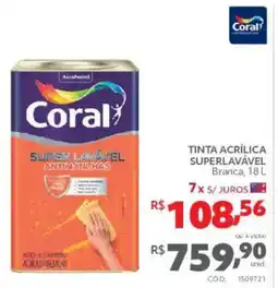 Telhanorte Tinta acrílica superlavável branca oferta
