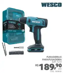 Telhanorte Furadeira e parafusadeira 3/8, 12 v oferta