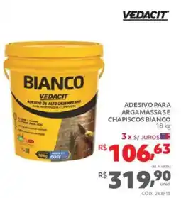 Telhanorte adesivo para argamassa e chapiscos bianco oferta