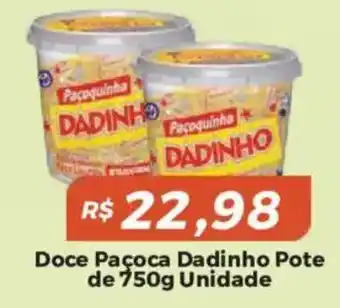 Doce paçoca dadinho