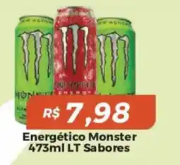 Mart Minas Energético Monster 473ml LT Sabores oferta