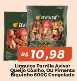 Mart Minas Linguica parrilla avivar queijo coalho, ou pimenta biquinho oferta