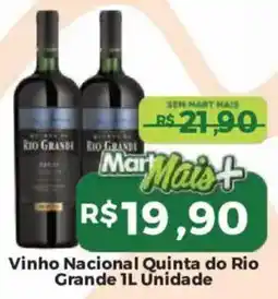 Mart Minas Vinho Nacional Quinta do Rio Grande oferta