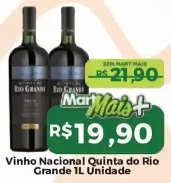 Mart Minas Vinho Nacional Quinta do Rio Grande oferta