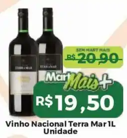 Mart Minas Vinho Nacional Terra Mar oferta