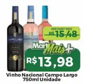 Mart Minas Vinho Nacional Campo Largo oferta