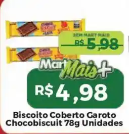 Mart Minas Biscoito Coberto Garoto Chocobiscuit oferta
