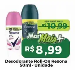 Mart Minas Desodorante roll-on rexona oferta