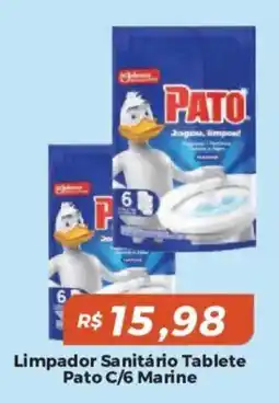 Mart Minas Limpador Sanitário Tablete Pato C/6 Marine oferta