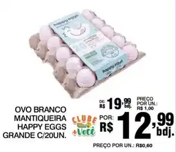 Alvorada Supermercados Ovo branco mantiqueira happy eggs grande oferta