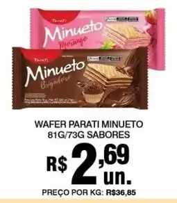 Alvorada Supermercados Wafer parati minueto oferta