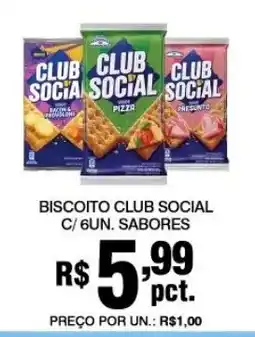 Alvorada Supermercados Biscoito club social oferta