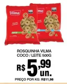 Alvorada Supermercados Rosquinha vilma coco / leite oferta