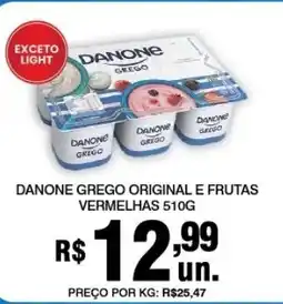 Alvorada Supermercados Danone grego original e frutas vermelhas oferta