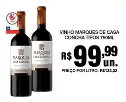Alvorada Supermercados vinho marques de casa concha tipos oferta