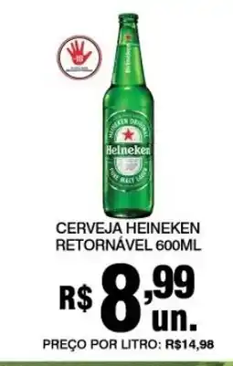 Alvorada Supermercados Cerveja heineken retornável oferta