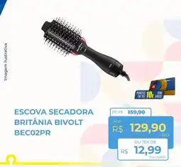 Hiper Moreira escova secadora britânia bivolt bec02pr oferta