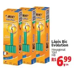 Supermercados Mateus Lápis Bic Evolution Hexagonal 12x1 HB oferta