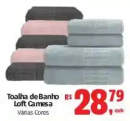 Supermercados Mateus Toalha de Banho Loft Camesa Várias Cores oferta