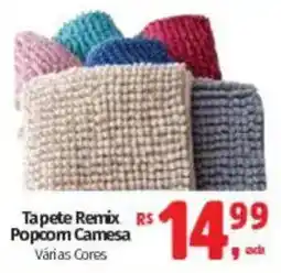 Supermercados Mateus Tapete Remix Popcorn Camesa Várias Cores oferta