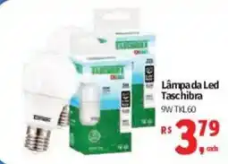 Supermercados Mateus Lâmpada da Led Taschibra oferta