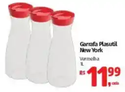 Supermercados Mateus Garrafa Plasutil New York Vermelha oferta