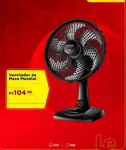 Le Biscuit Ventilador de Mesa Mondial oferta