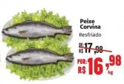 Supermercados Mateus Peixe corvina resfriado oferta