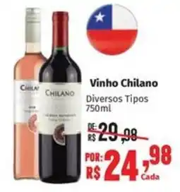 Supermercados Mateus Vinho Chilano Diversos Tipos oferta